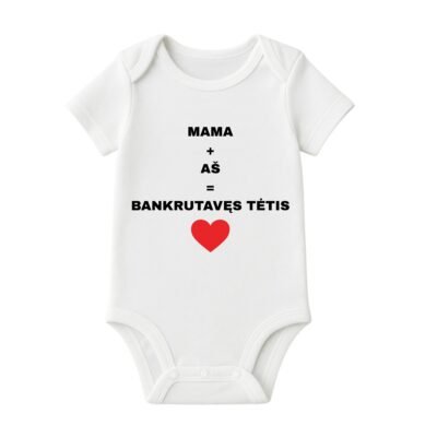Smėlinukas Body MAMA+AŠ=BANKRUTAVĘS TĖTIS