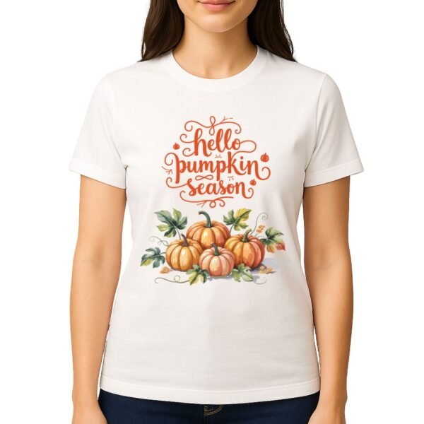 Hello pumpkin season balta HELLO PUMPKIN SEASON marškinėliai