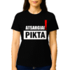 atsargiai pikta juodi Marškinėliai ATSARGIAI!PIKTA