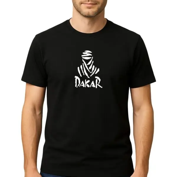 dakaras juoda vyr. priekis Dakar, dakar marškinėliai