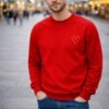 vyr. dzemperis, minimalistine širdute Valentino džemperis „Minimal Love“ (Unisex)