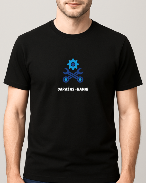 GARAŽAS=NAMAI marškinėliai auto/moto fanams